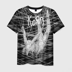 Мужская футболка 3D с принтом Korn: The Nothing в Белгороде, 100% полиэфир | прямой крой, круглый вырез горловины, длина до линии бедер | alternative | heavy | korn | koяn | metal | rapcore | rock | the nothing | youll never find me | джонатан дэвис | корн | корни | коян | ню метал | нюметал | рок
