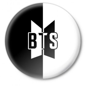 Значок с принтом BTS в Белгороде,  металл | круглая форма, металлическая застежка в виде булавки | bangtan boys | bts | love yourself | бтс