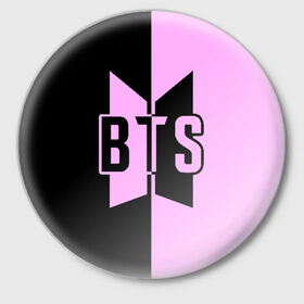 Значок с принтом BTS в Белгороде,  металл | круглая форма, металлическая застежка в виде булавки | bangtan boys | bts | love yourself | бтс