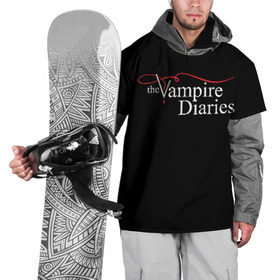 Накидка на куртку 3D с принтом Дневники Вампира в Белгороде, 100% полиэстер |  | the vampire diaries | дневники вампира