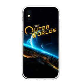 Чехол для iPhone XS Max матовый с принтом The Outer Worlds в Белгороде, Силикон | Область печати: задняя сторона чехла, без боковых панелей | e3 | fallout: new vegas | neverwinter nights | obsidian entertainment | pathfinder | pillars of eternity | the outer worlds | tow | внешние миры | внешний мир | е3 | игра | обсидиан интертеймент