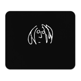 Коврик для мышки прямоугольный с принтом Джон Леннон в Белгороде, натуральный каучук | размер 230 х 185 мм; запечатка лицевой стороны | Тематика изображения на принте: the beatles | битлз | битлы | джон леннон
