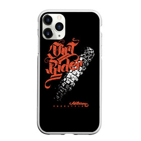 Чехол для iPhone 11 Pro Max матовый с принтом Motocross freestyle в Белгороде, Силикон |  | biker | black | freedom | graffiti | moto | motorcycle | orange | racer | sport | style | tire | trace | white | байкер | белый | гонщик | граффити | мото | мотоцикл | оранжевый | свобода | след | спорт | стиль | черный | шина