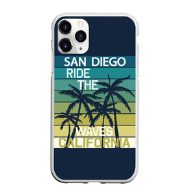 Чехол для iPhone 11 Pro матовый с принтом California в Белгороде, Силикон |  | california | cool | palm trees | san diego | stripes | travel | калифорния | пальмы | полосы | прикольный | путешествие | сан диего