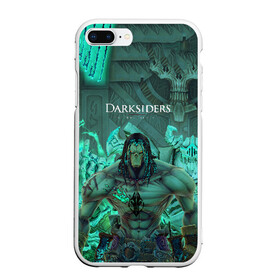 Чехол для iPhone 7Plus/8 Plus матовый с принтом Darksiders 2 в Белгороде, Силикон | Область печати: задняя сторона чехла, без боковых панелей | 3d | 3dвосприятие | action rpg | darksiders 2 | апокалипсис | арт | верблюд | война | всадник | желтый | зеброид | игра | караван | компьютерная | конь | монстры | серый | слешер