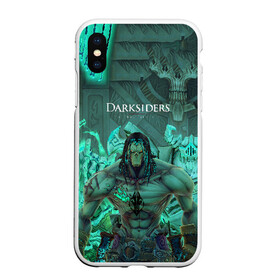 Чехол для iPhone XS Max матовый с принтом Darksiders 2 в Белгороде, Силикон | Область печати: задняя сторона чехла, без боковых панелей | 3d | 3dвосприятие | action rpg | darksiders 2 | апокалипсис | арт | верблюд | война | всадник | желтый | зеброид | игра | караван | компьютерная | конь | монстры | серый | слешер