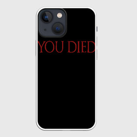 Чехол для iPhone 13 mini с принтом You Died в Белгороде,  |  | dark souls 3 | дарк соулс | темные души