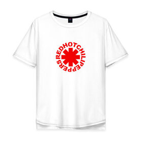 Мужская футболка хлопок Oversize с принтом RED HOT CHILI PEPPERS в Белгороде, 100% хлопок | свободный крой, круглый ворот, “спинка” длиннее передней части | red hot chili peppers | rhcp | рхчп | чили пепперс