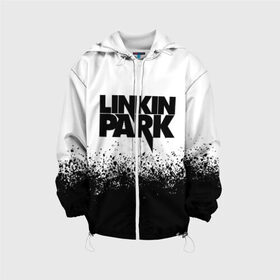 Детская куртка 3D с принтом LINKIN PARK в Белгороде, 100% полиэстер | застежка — молния, подол и капюшон оформлены резинкой с фиксаторами, по бокам — два кармана без застежек, один потайной карман на груди, плотность верхнего слоя — 90 г/м2; плотность флисового подклада — 260 г/м2 | Тематика изображения на принте: chester bennington | linkin park | mike shinoda | линкин парк