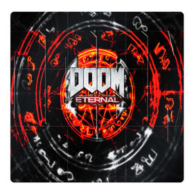 Магнитный плакат 3Х3 с принтом DOOM ETERNAL в Белгороде, Полимерный материал с магнитным слоем | 9 деталей размером 9*9 см | Тематика изображения на принте: doom | doom eternal | game | дум