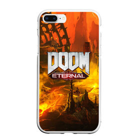 Чехол для iPhone 7Plus/8 Plus матовый с принтом DOOM ETERNAL в Белгороде, Силикон | Область печати: задняя сторона чехла, без боковых панелей | doom | doom eternal | game | дум