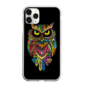 Чехол для iPhone 11 Pro Max матовый с принтом Сова в Белгороде, Силикон |  | art | background | big | bird | black | drawing | eyes | multicolored | owl | sight | symbol | wisdom | большие | взгляд | глаза | искусство | мудрость | птица | разноцветный | рисунок | символ | сова | филин | фон | черный