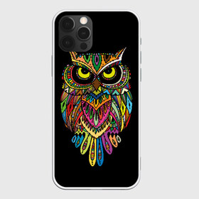 Чехол для iPhone 12 Pro Max с принтом Сова в Белгороде, Силикон |  | art | background | big | bird | black | drawing | eyes | multicolored | owl | sight | symbol | wisdom | большие | взгляд | глаза | искусство | мудрость | птица | разноцветный | рисунок | символ | сова | филин | фон | черный