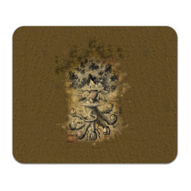 Коврик для мышки прямоугольный с принтом Дерево жизни в Белгороде, натуральный каучук | размер 230 х 185 мм; запечатка лицевой стороны | Тематика изображения на принте: 3d | 9 миров | абстракция | арт | дерево жизни | индраксиль | песочный