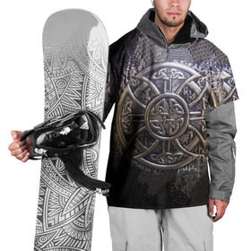 Накидка на куртку 3D с принтом Кельтские узоры в Белгороде, 100% полиэстер |  | Тематика изображения на принте: 3d | абстракция | арт | желтый | кельтские узоры | на металле | черный