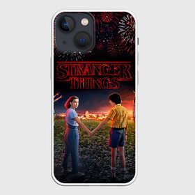 Чехол для iPhone 13 mini с принтом STRANGER THINGS в Белгороде,  |  | 011 | down | eleven | netflix | season | series | strange | stranger | things | upside | дела | дина | загадочные | монстр | монстры | одиннадцать | очень | сезон | сериал | сериалы | события | странные | ужасы