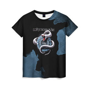 Женская футболка 3D с принтом WHITESNAKE в Белгороде, 100% полиэфир ( синтетическое хлопкоподобное полотно) | прямой крой, круглый вырез горловины, длина до линии бедер | whitesnake | ws | белая змея | блюз | вайт | вайтснек | вс | глэм | джоэл хокстра | дэвид ковердэйл | майкл девин | метал | микеле луппи | реб бич | рок группа | снек | томми олдридж | хард | хеви