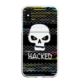 Чехол для iPhone XS Max матовый с принтом Hacked в Белгороде, Силикон | Область печати: задняя сторона чехла, без боковых панелей | hacker | hacknet | взлом | виртуальность | кибер | киберпанк | программист | хакер