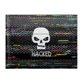 Обложка для студенческого билета с принтом Hacked в Белгороде, натуральная кожа | Размер: 11*8 см; Печать на всей внешней стороне | hacker | hacknet | взлом | виртуальность | кибер | киберпанк | программист | хакер