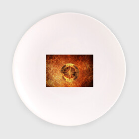 Тарелка с принтом Кельтские узоры в Белгороде, фарфор | диаметр - 210 мм
диаметр для нанесения принта - 120 мм | 3d | абстракция | арт | вальхаллы | кельтские узоры | медь | символ