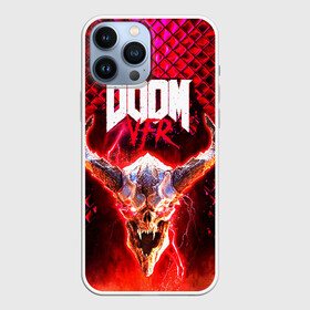 Чехол для iPhone 13 Pro Max с принтом Doom Enternal в Белгороде,  |  | Тематика изображения на принте: 3d | doom enternal | игра | компьютерная | логотип | планета | темный | шутер