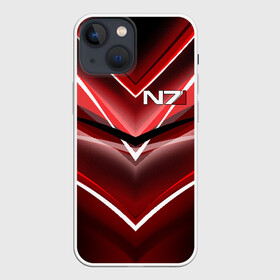 Чехол для iPhone 13 mini с принтом MASS EFFECT в Белгороде,  |  | Тематика изображения на принте: n7 | масс эффект | н7 | шепард