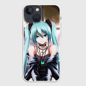 Чехол для iPhone 13 mini с принтом Мику Хацунэ в Белгороде,  |  | anime | character | geisha | hatsune miku | japan | kimono | manga | style | аниме | вокалоид | девушки | манга | мульт | оружие | сёдзё | сериал | хатсуне мику