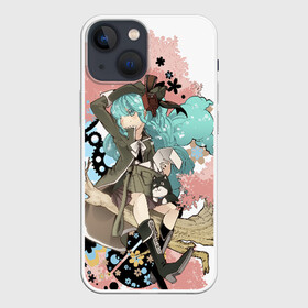 Чехол для iPhone 13 mini с принтом Мику Хацунэ в Белгороде,  |  | anime | character | geisha | hatsune miku | japan | kimono | manga | style | аниме | вокалоид | девушки | манга | мульт | оружие | сёдзё | сериал | хатсуне мику