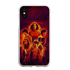 Чехол для iPhone XS Max матовый с принтом STRANGER THINGS - 3 сезон в Белгороде, Силикон | Область печати: задняя сторона чехла, без боковых панелей | 011 | down | eleven | netflix | season | series | strange | stranger | things | upside | дела | дина | загадочные | монстр | монстры | одиннадцать | очень | сезон | сериал | сериалы | события | странные | ужасы