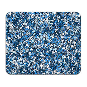 Коврик для мышки прямоугольный с принтом FCZP в Белгороде, натуральный каучук | размер 230 х 185 мм; запечатка лицевой стороны | fcz | белый | буквы | зенит | паттерн | питер | санкт петербург | сине бело голубые | синий | спб