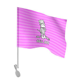 Флаг для автомобиля с принтом Lil Peep (Hell Boy) в Белгороде, 100% полиэстер | Размер: 30*21 см | alone | boy | hell | hell boy | lil | lil peep | peep | rap | sad | лил пип | маленький пип | пип | реп | рэп