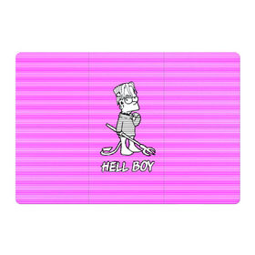 Магнитный плакат 3Х2 с принтом Lil Peep (Hell Boy) в Белгороде, Полимерный материал с магнитным слоем | 6 деталей размером 9*9 см | Тематика изображения на принте: alone | boy | hell | hell boy | lil | lil peep | peep | rap | sad | лил пип | маленький пип | пип | реп | рэп