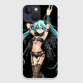 Чехол для iPhone 13 mini с принтом Мику Хацунэ в Белгороде,  |  | anime | character | geisha | hatsune miku | japan | kimono | manga | style | аниме | вокалоид | девушки | манга | мульт | оружие | сёдзё | сериал | хатсуне мику