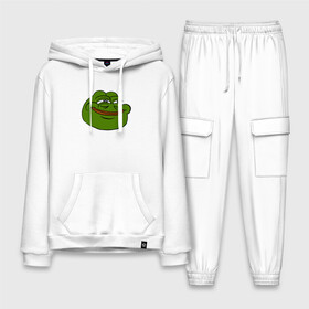 Мужской костюм хлопок с толстовкой с принтом PepeHappy в Белгороде,  |  | feels bad man | feels good man | pepe | pepe the frog | sad pepe | грустная лягушка | пепе