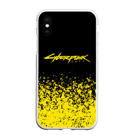 Чехол для iPhone XS Max матовый с принтом Cyberpunk 2077 в Белгороде, Силикон | Область печати: задняя сторона чехла, без боковых панелей | cyberpunk 2020 | cyberpunk 2077 | cyberpunk city | e3 | game | logo | samurai | игра | кибер | киберпанк | киберпанк 2077 | киборг | логотип | надпись | фантастика