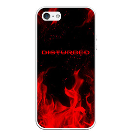 Чехол для iPhone 5/5S матовый с принтом DISTURBED (НА СПИНЕ) в Белгороде, Силикон | Область печати: задняя сторона чехла, без боковых панелей | disturbed | дистурбед