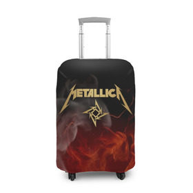 Чехол для чемодана 3D с принтом METALLICA в Белгороде, 86% полиэфир, 14% спандекс | двустороннее нанесение принта, прорези для ручек и колес | metallica | rock | джеймс хэтфилд | джейсон ньюстед | дэйв мастейн | кирк хэмметт | клифф бёртон | ларс ульрих | металлика | музыка | роберт трухильо | рок