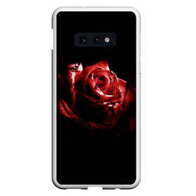 Чехол для Samsung S10E с принтом Кровавая роза в Белгороде, Силикон | Область печати: задняя сторона чехла, без боковых панелей | брызги | кровавая роза | кровь | роза | цветы