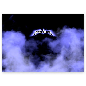 Поздравительная открытка с принтом Metallica в Белгороде, 100% бумага | плотность бумаги 280 г/м2, матовая, на обратной стороне линовка и место для марки
 | metalica | metallica | группа | джеймс хэтфилд | кирк хэмметт | ларс ульрих | метал | металика | металлика | миталика | музыка | роберт трухильо | рок | трэш | трэшметал | хард | хеви