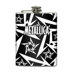 Фляга с принтом Metallica в Белгороде, металлический корпус | емкость 0,22 л, размер 125 х 94 мм. Виниловая наклейка запечатывается полностью | metalica | metallica | группа | джеймс хэтфилд | кирк хэмметт | ларс ульрих | метал | металика | металлика | миталика | музыка | роберт трухильо | рок | трэш | трэшметал | хард | хеви