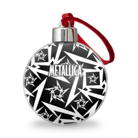 Ёлочный шар с принтом Metallica в Белгороде, Пластик | Диаметр: 77 мм | metalica | metallica | группа | джеймс хэтфилд | кирк хэмметт | ларс ульрих | метал | металика | металлика | миталика | музыка | роберт трухильо | рок | трэш | трэшметал | хард | хеви