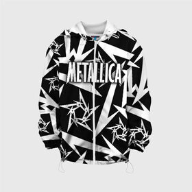 Детская куртка 3D с принтом Metallica в Белгороде, 100% полиэстер | застежка — молния, подол и капюшон оформлены резинкой с фиксаторами, по бокам — два кармана без застежек, один потайной карман на груди, плотность верхнего слоя — 90 г/м2; плотность флисового подклада — 260 г/м2 | Тематика изображения на принте: metalica | metallica | группа | джеймс хэтфилд | кирк хэмметт | ларс ульрих | метал | металика | металлика | миталика | музыка | роберт трухильо | рок | трэш | трэшметал | хард | хеви