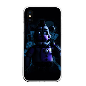 Чехол для iPhone XS Max матовый с принтом Five Nights at Freddy в Белгороде, Силикон | Область печати: задняя сторона чехла, без боковых панелей | Тематика изображения на принте: 4 | animation | bonnie | chica | fnaf | foxy | freddy | funny | horror | pizza | scary | sfm | бонни | майк | ночей | пять | ужас | фокси | фредди | чика | шмидт