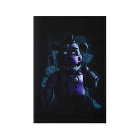 Обложка для паспорта матовая кожа с принтом Five Nights at Freddy в Белгороде, натуральная матовая кожа | размер 19,3 х 13,7 см; прозрачные пластиковые крепления | 4 | animation | bonnie | chica | fnaf | foxy | freddy | funny | horror | pizza | scary | sfm | бонни | майк | ночей | пять | ужас | фокси | фредди | чика | шмидт