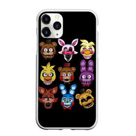 Чехол для iPhone 11 Pro матовый с принтом Five Nights at Freddy в Белгороде, Силикон |  | 4 | animation | bonnie | chica | fnaf | foxy | freddy | funny | horror | pizza | scary | sfm | бонни | майк | ночей | пять | ужас | фокси | фредди | чика | шмидт