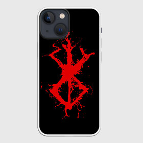 Чехол для iPhone 13 mini с принтом BERSERK logo elements red в Белгороде,  |  | anime | anime berserk | berserk | knight | manga | аниме | аниме берсерк | берсерк | манга | рыцарь