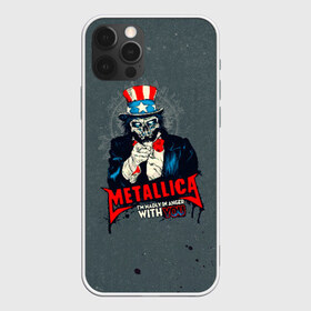 Чехол для iPhone 12 Pro Max с принтом Metallica в Белгороде, Силикон |  | Тематика изображения на принте: metalica | metallica | группа | джеймс хэтфилд | кирк хэмметт | ларс ульрих | метал | металика | металлика | миталика | музыка | роберт трухильо | рок | трэш | трэшметал | хард | хеви