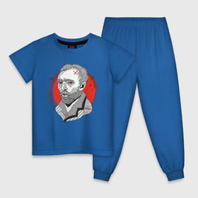 Детская пижама хлопок с принтом Винсент Ван Гог в Белгороде, 100% хлопок |  брюки и футболка прямого кроя, без карманов, на брюках мягкая резинка на поясе и по низу штанин
 | 