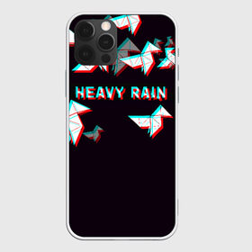 Чехол для iPhone 12 Pro Max с принтом Heavy Rain (Glitch) в Белгороде, Силикон |  | 3d | game | glitch | heavy rain | геометрия | глитч | игра | надпись | оригами | хеви рейн