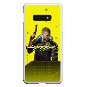 Чехол для Samsung S10E с принтом CYBERPUNK 2077 в Белгороде, Силикон | Область печати: задняя сторона чехла, без боковых панелей | Тематика изображения на принте: 2077 | cyber | cyberpunk | demon | glitch | keanu | logo | punk | reeves | samurai | symbol | team | trauma | глитч | демон | киану | кибер | киберпанк | клан | лого | логотип | огонь | панк | ривз | самурай | символ